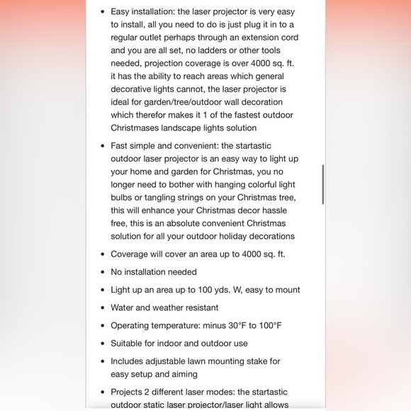 StarTastic Holiday Outdoor Light Show Laser Projection As Seen On TV NIB - Picture 6 of 16